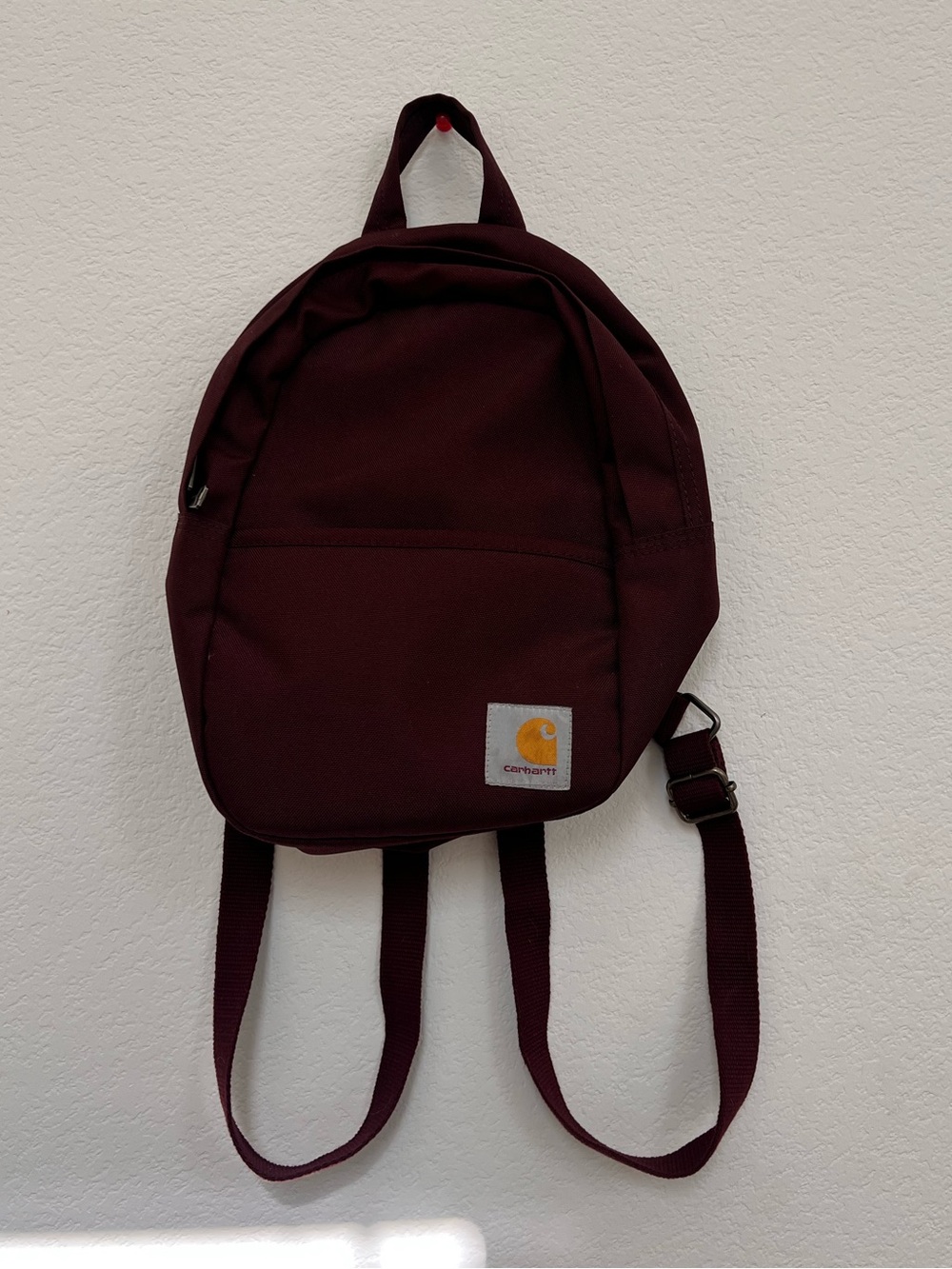 Carhartt Classic Mini Backpack Red Port Unisex Everyday Backpack Compact Travel